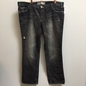 New NWT Gap black skinny distressed jeans plus size 18 18R